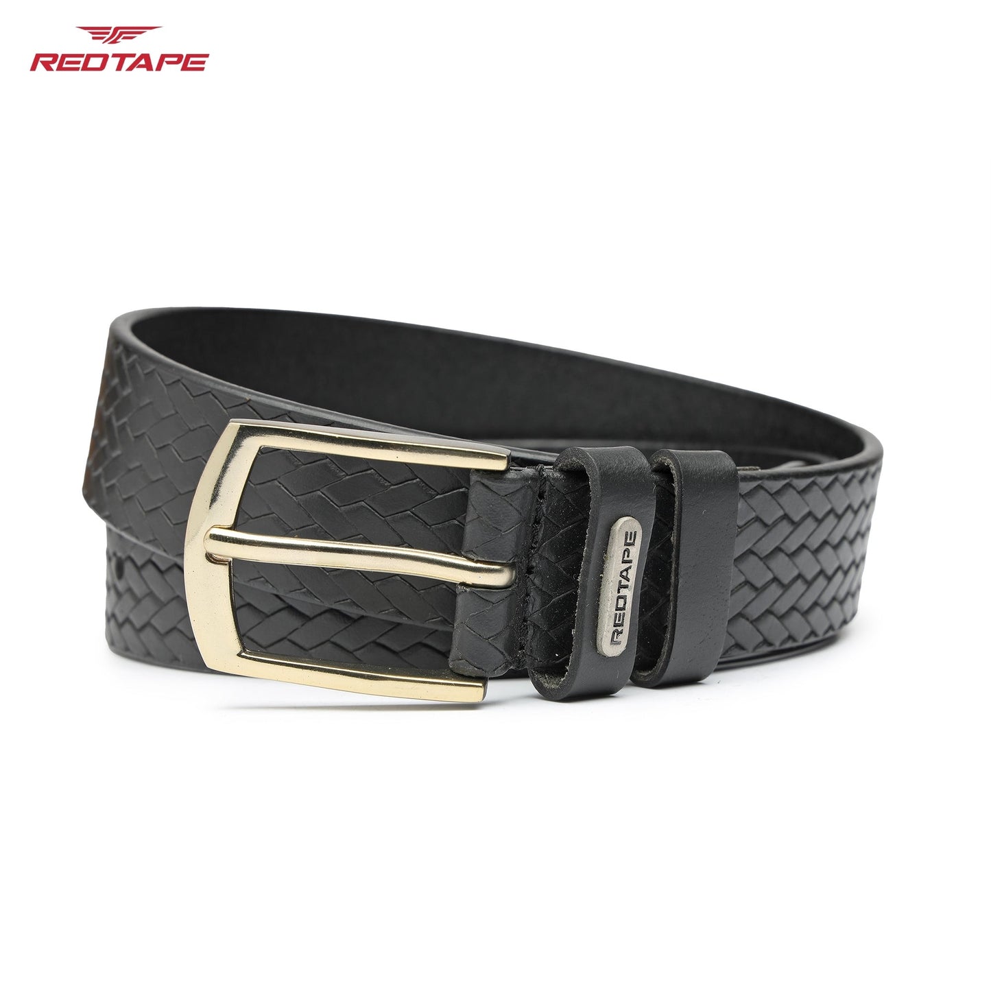 Men's Black Casual Leather Belt