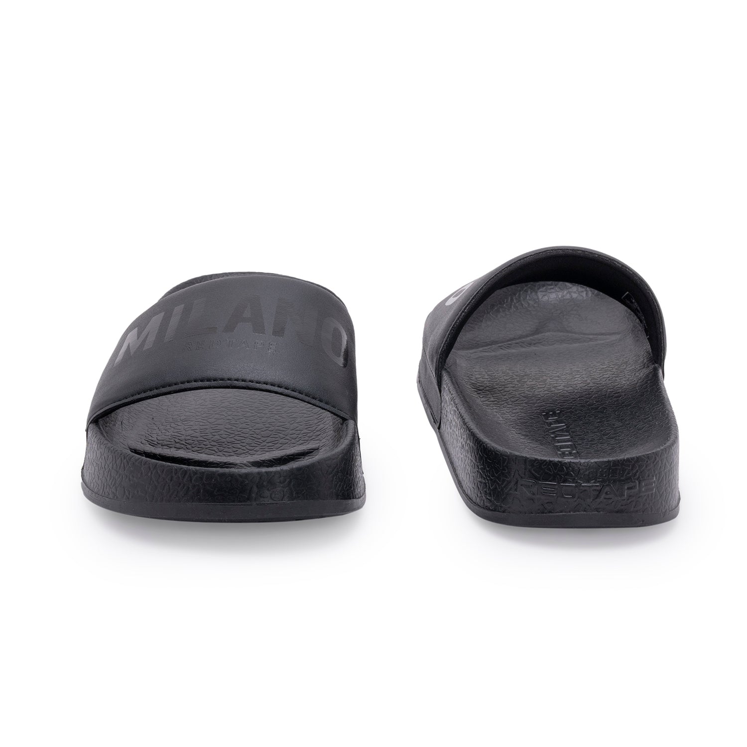 Mens Sliders in Black | Casual Pool Sliders