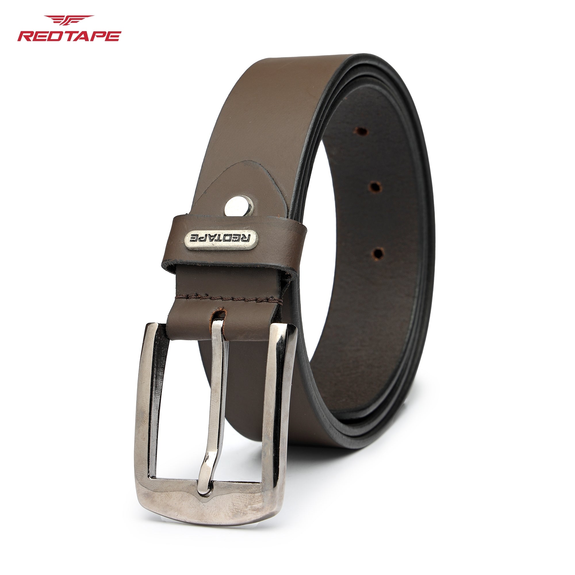 Men’s Dark Brown Genuine Leather Belt