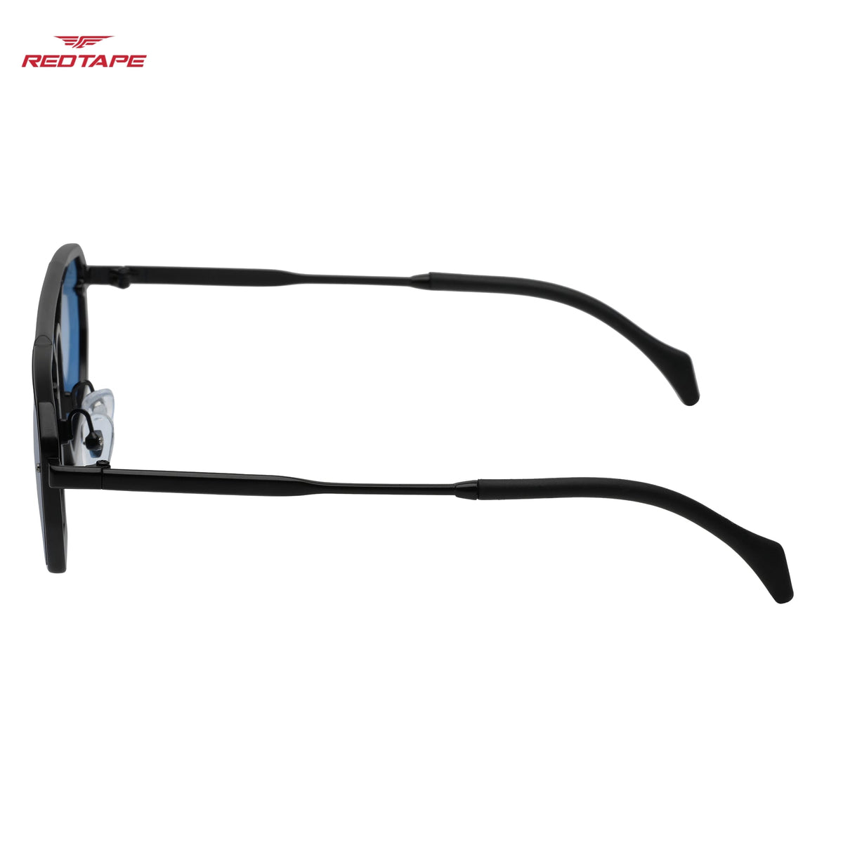 Unisex Blue Lens & Black Sunglasses with UV Protected Lens