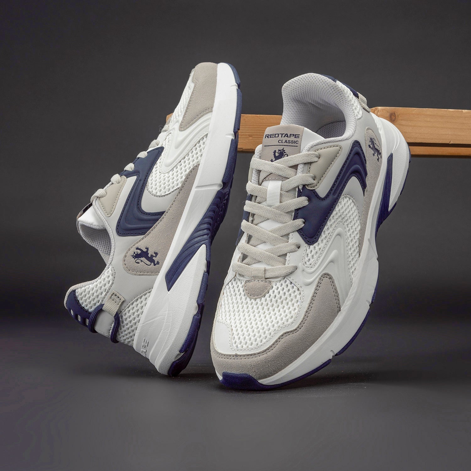 White/Navy