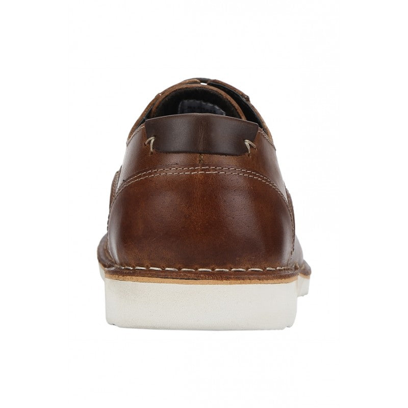 Men Tan Derby Shoes