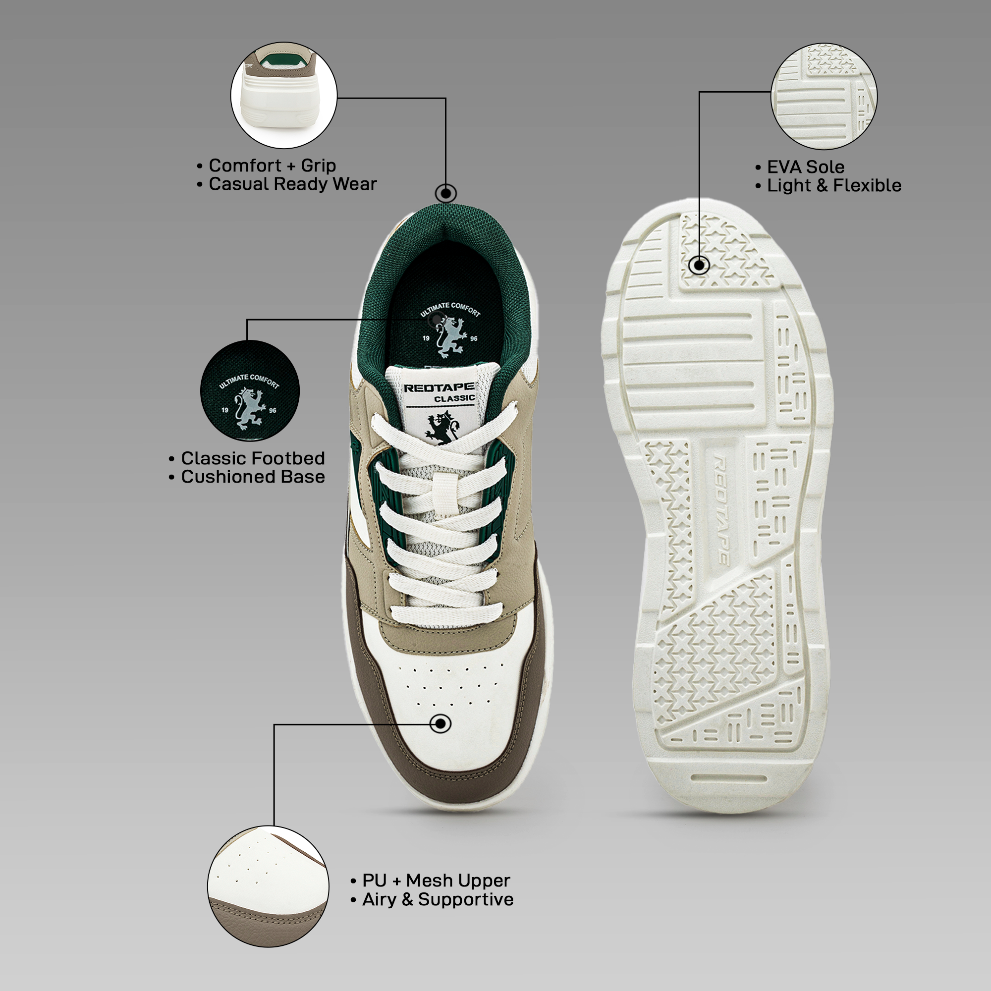 Green White