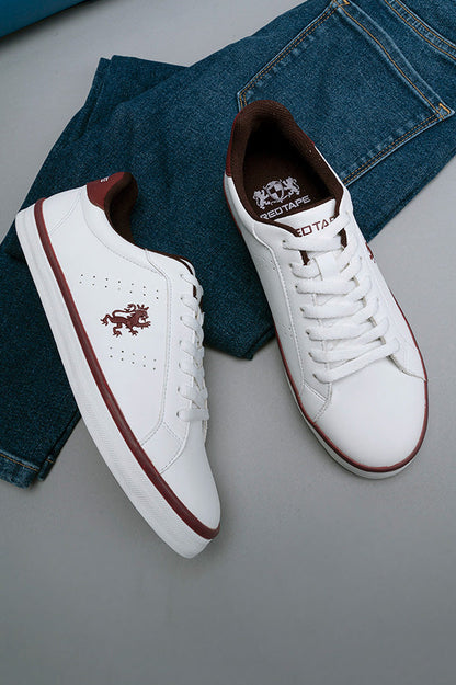 White/Burgundy