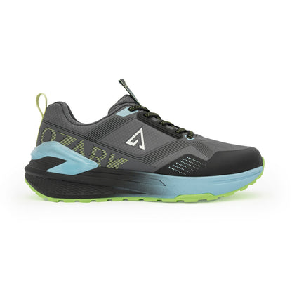 Black and Blue Trail Running Shoes for Men | Low-Cut Outdoor