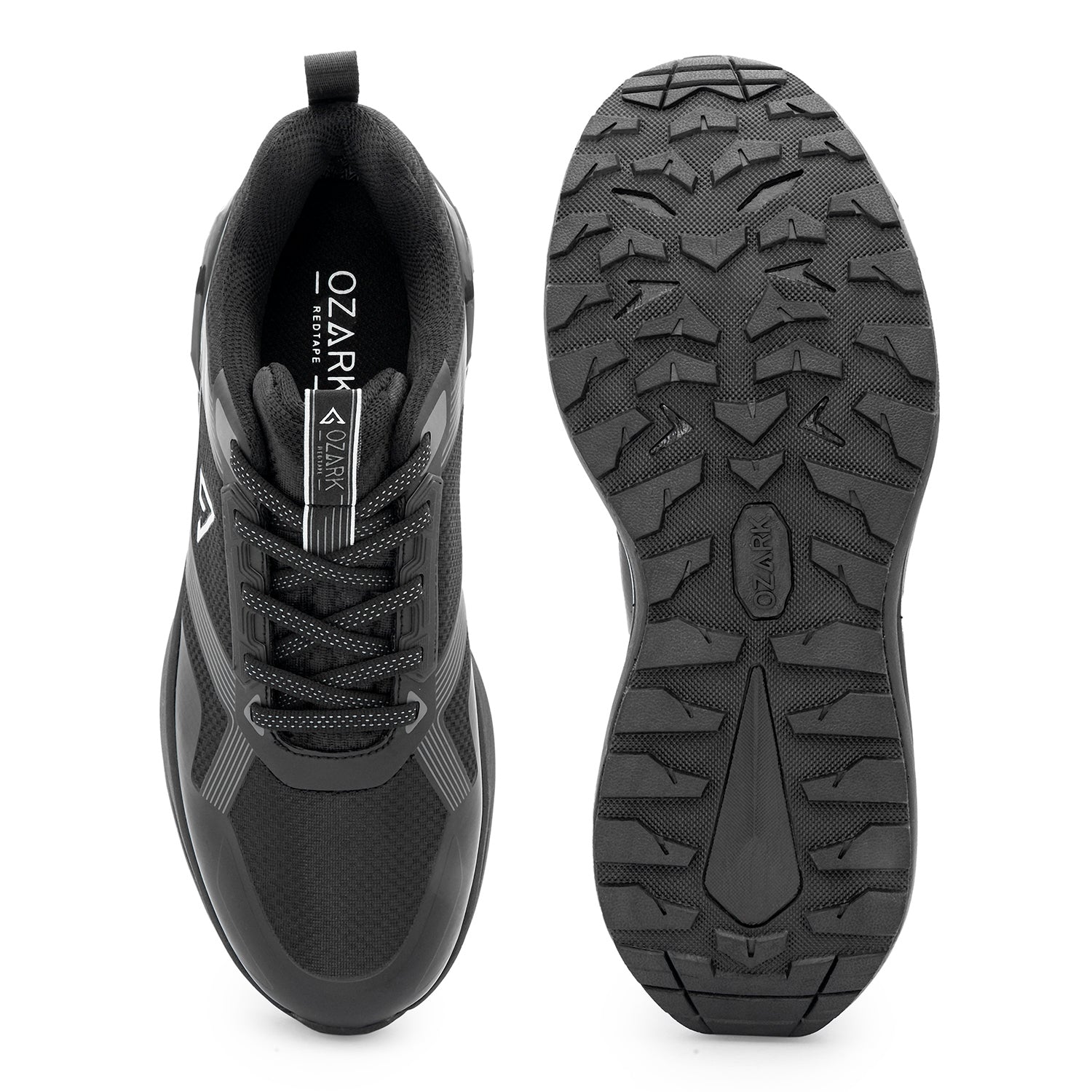 Men's Black Trail Running Shoes | Rugged Outdoor Comfort – Redtape