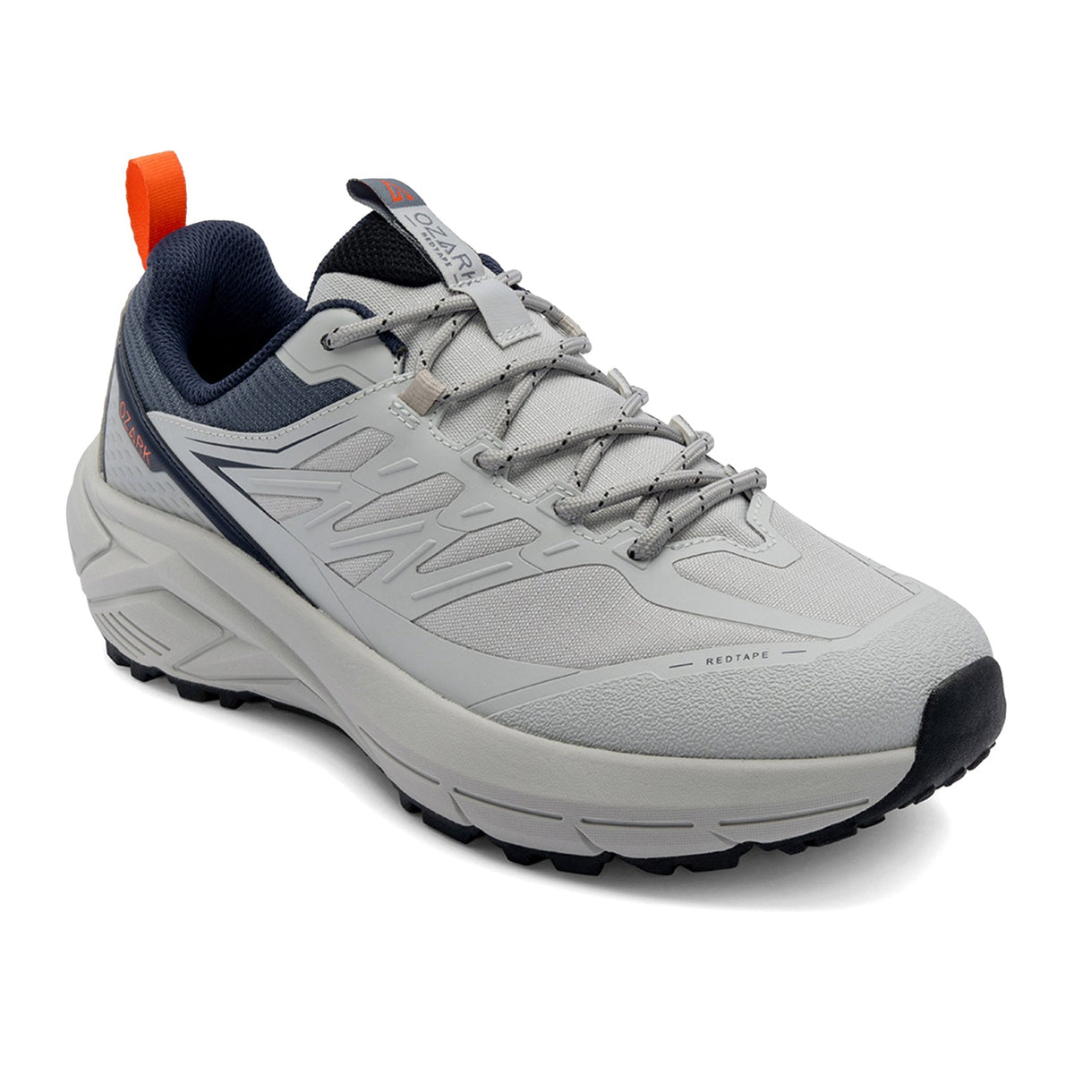 Outdoor Trail Running Shoes for Men in White Blue | Low-Cut All-Terrain Shoes - 6 / White Blue / 32.500x22.000x12.500