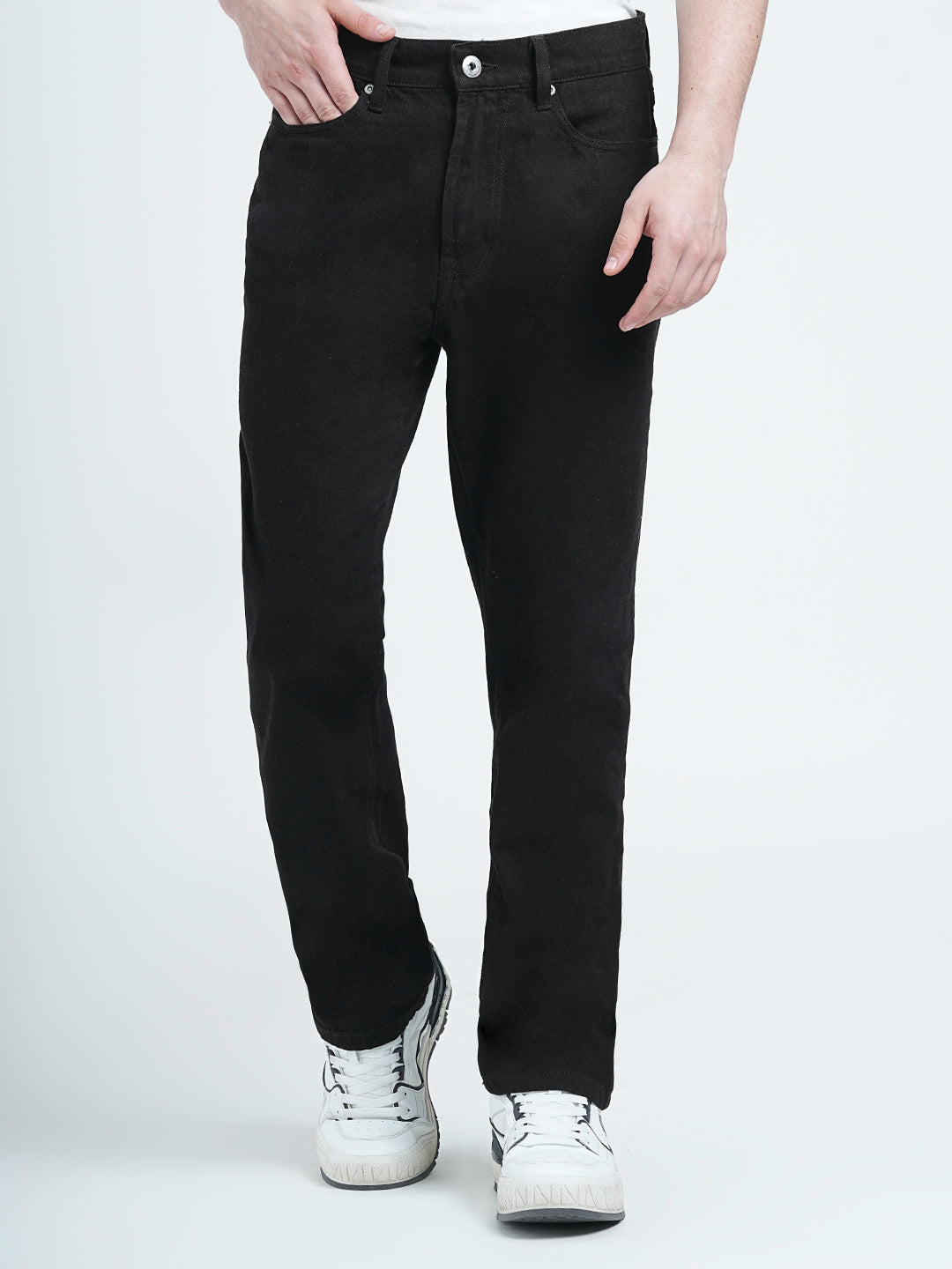 Straight Fit Black Jeans for Men | Classic Everyday Essential