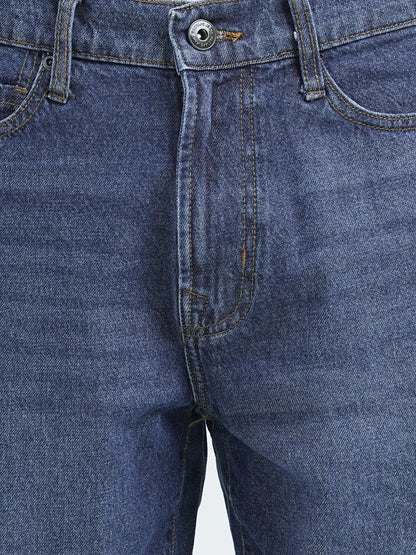 Straight Fit Dark Blue Jeans for Men | Everyday Classic Denim