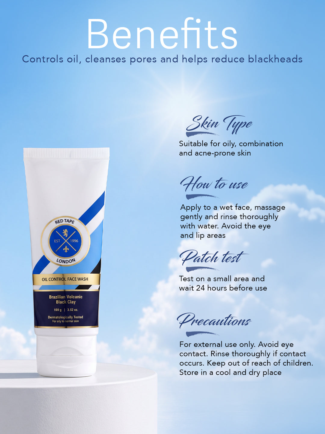 Oil Control Facewash Volcanic Black Clay