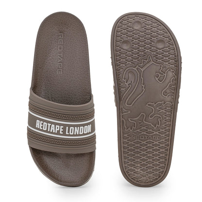 Men's Brown Pool Sliders for Everyday Comfort