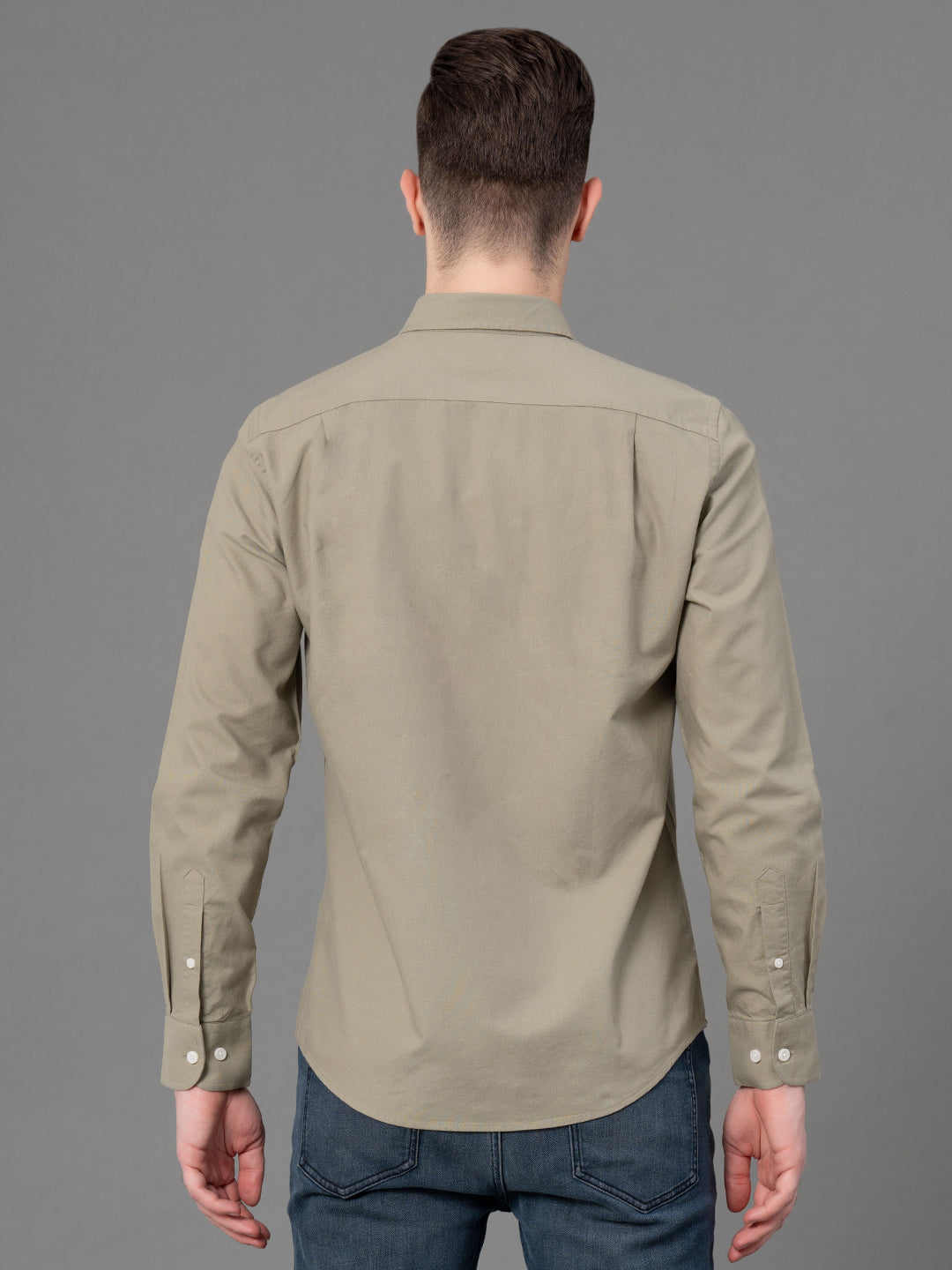 Olive Oxford Shirt for Men