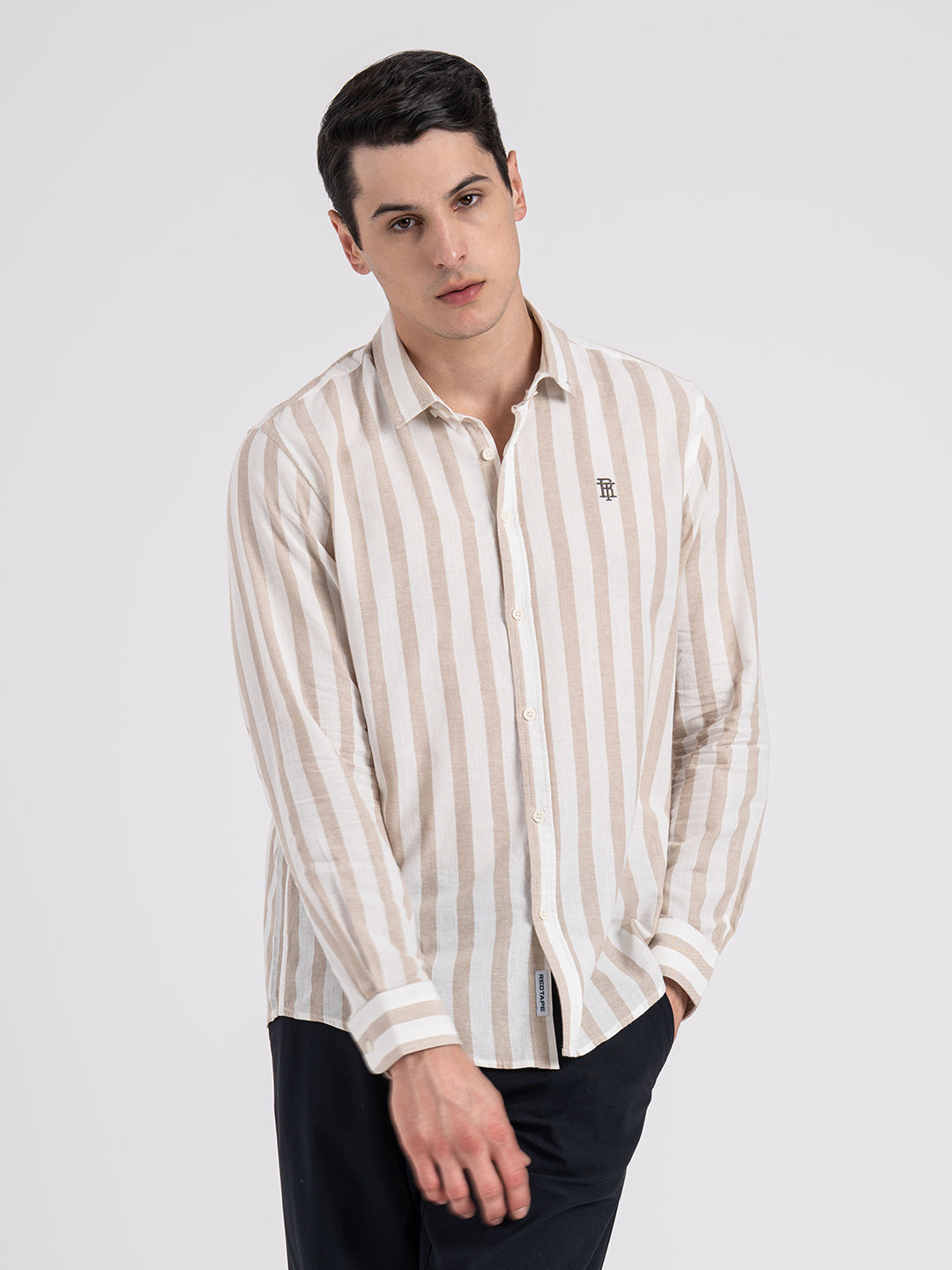 Button Down Striped Shirt for Men