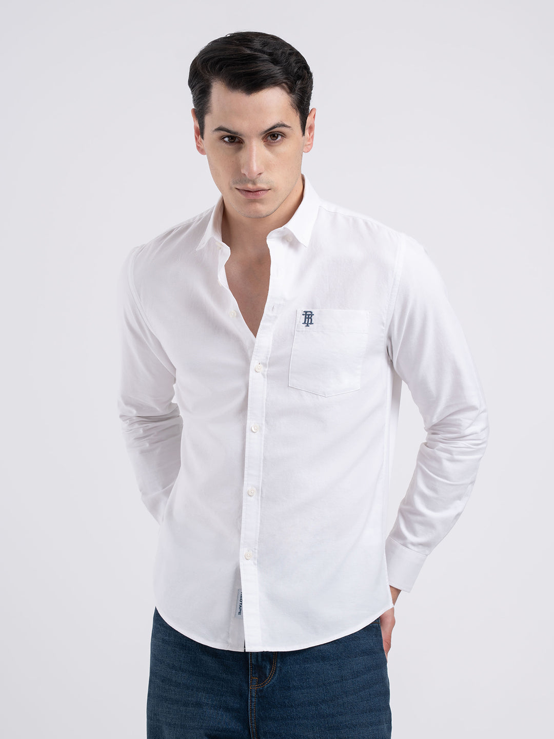 Oxford Solid Shirt for Men