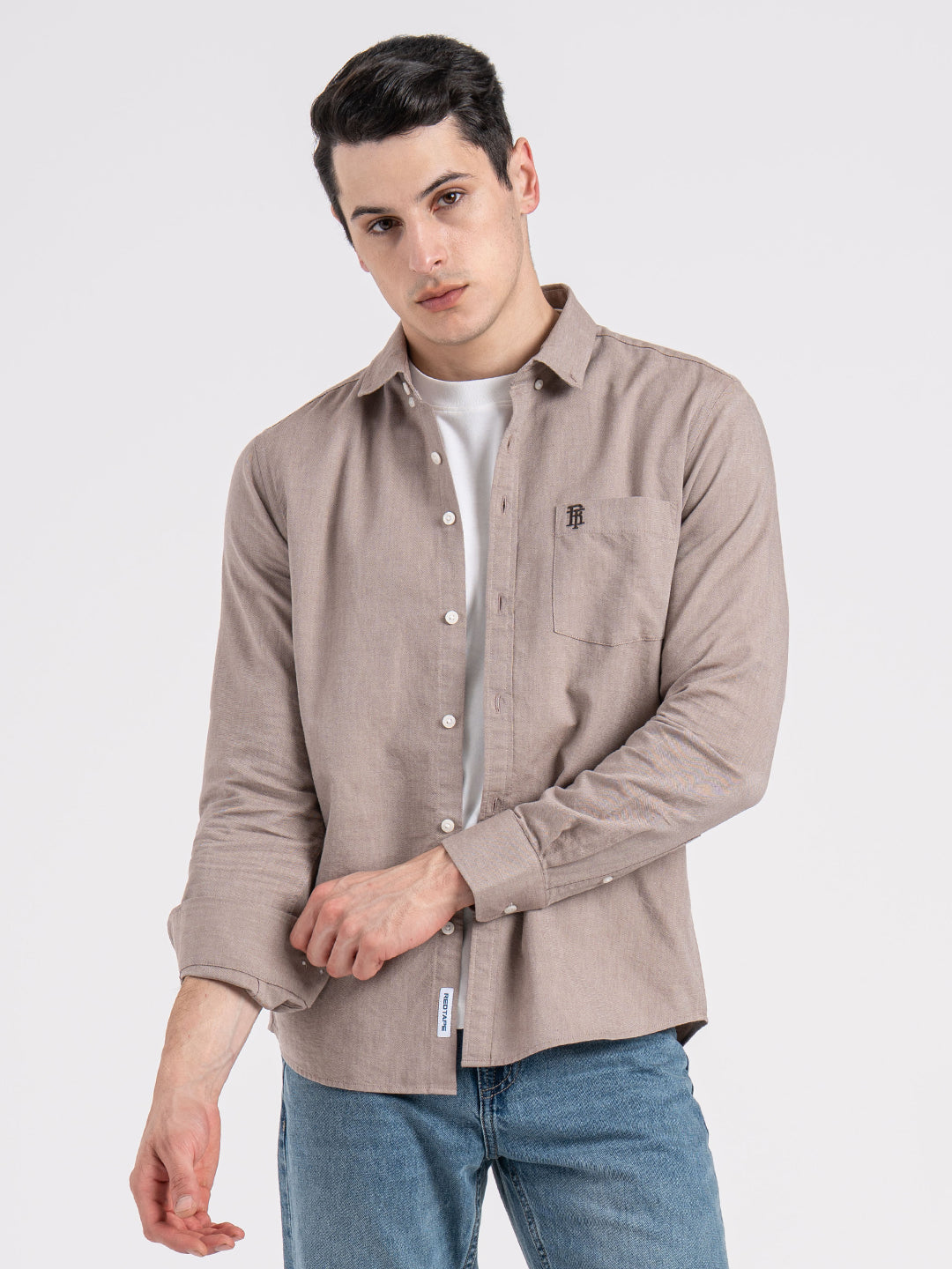 Oxford Solid Shirt for Men