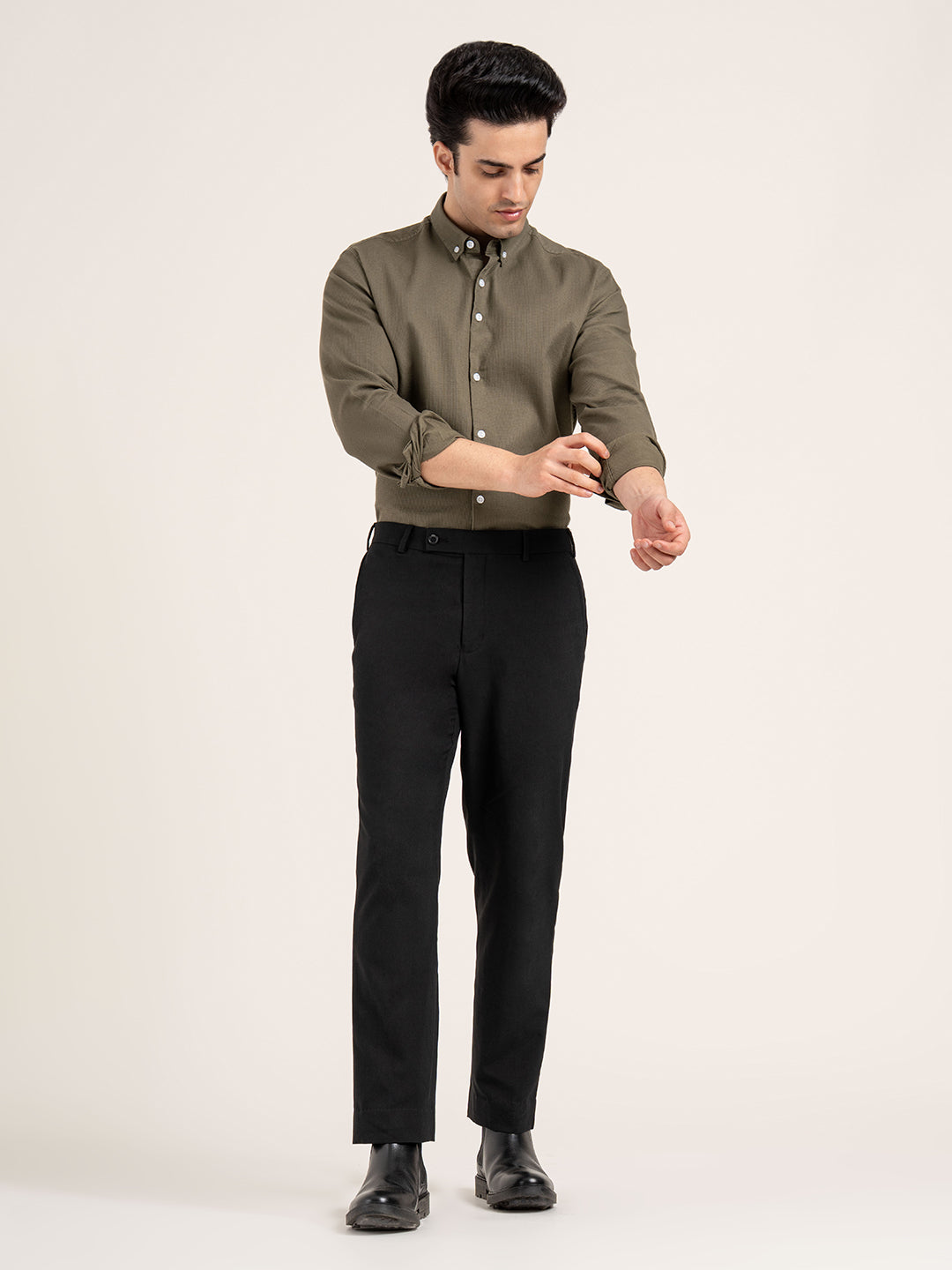 Mens Full Sleeve Dobby Shirt