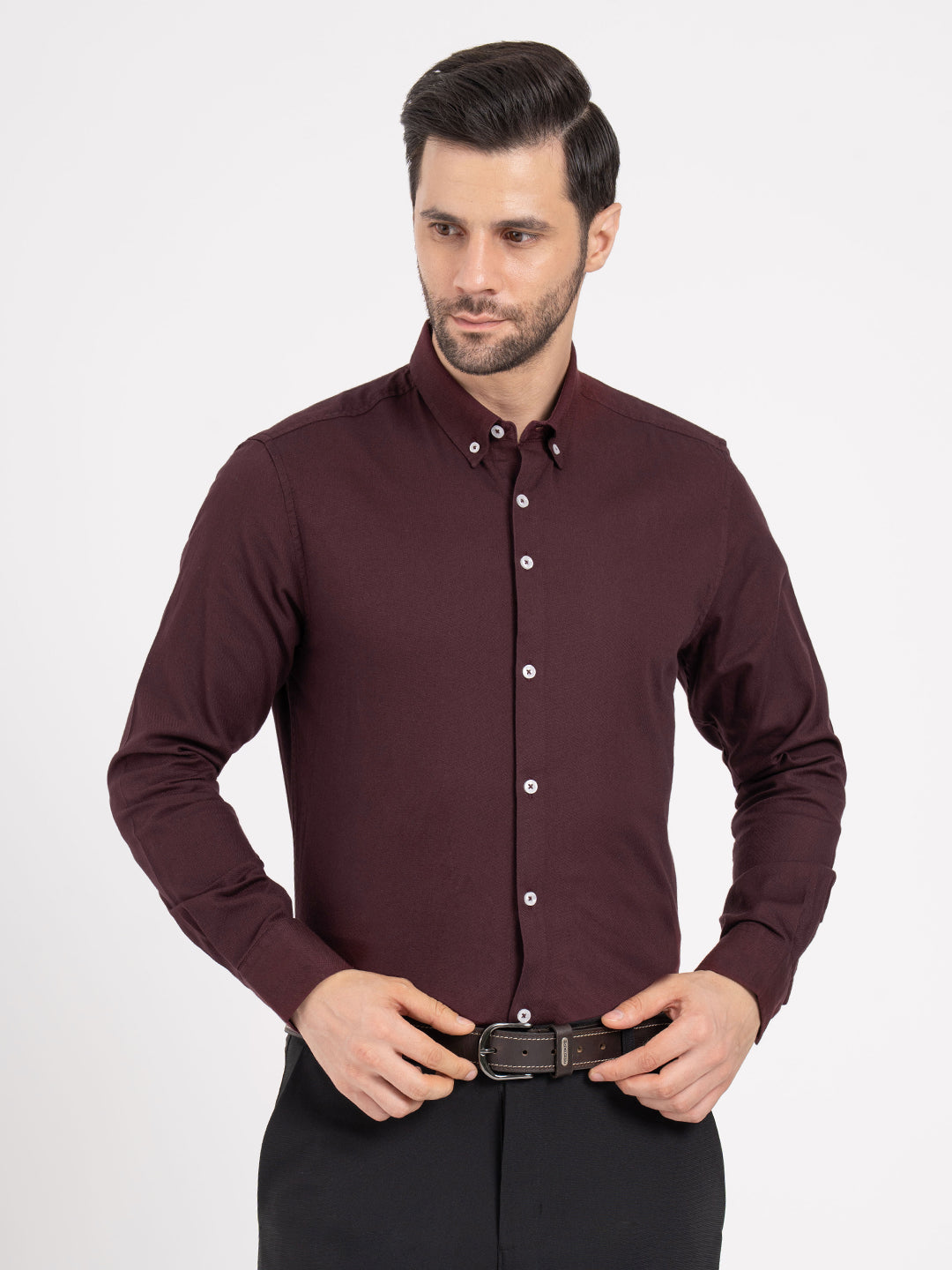 Mens Full Sleeve Dobby Shirt