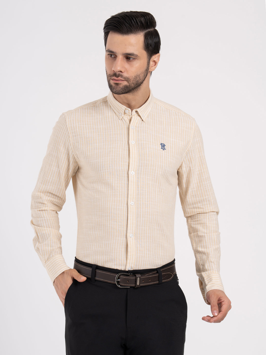 Mens Full Sleeve Stripe Shirt
