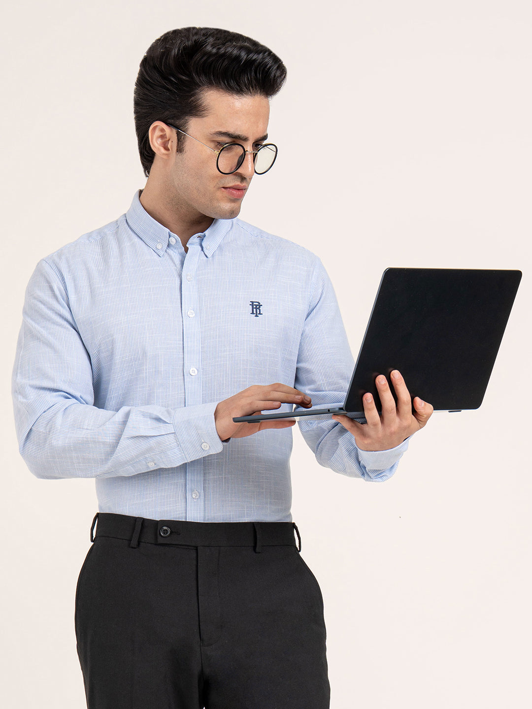 Mens Full Sleeve Stripe Shirt