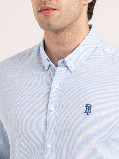 Mens Full Sleeve Stripe Shirt