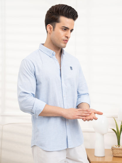 Mens Full Sleeve Stripe Shirt