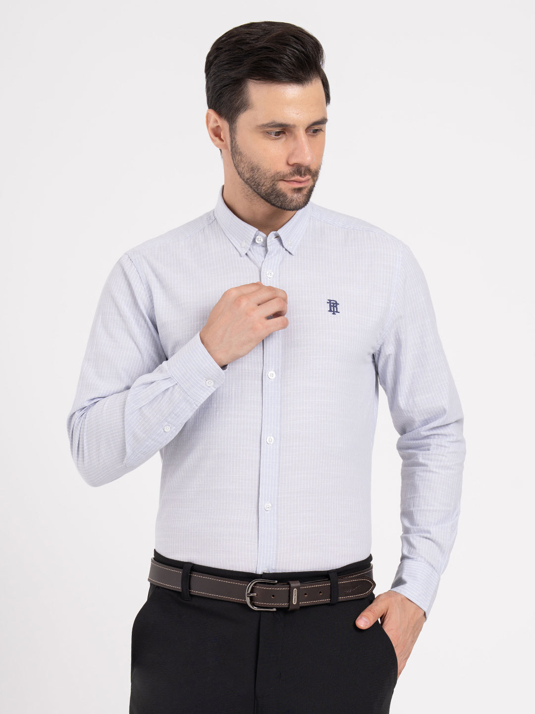 Mens Full Sleeve Stripe Shirt