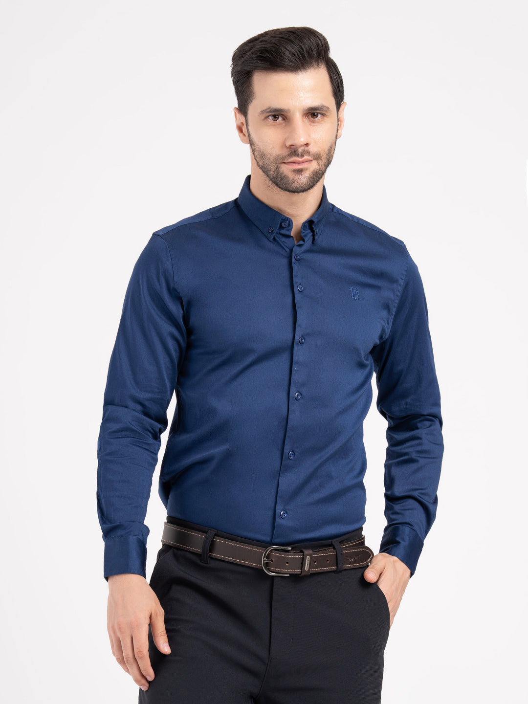 Mens Full Sleeve Solid Shirt
