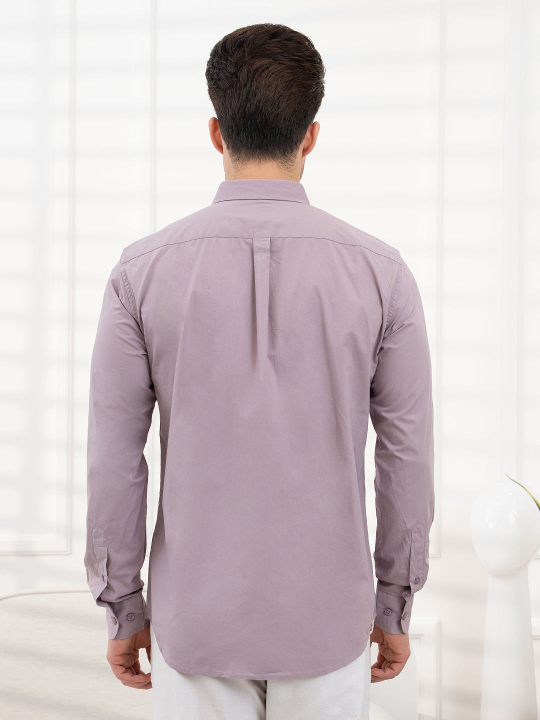 Mens Full Sleeve Solid Poplin Shirt