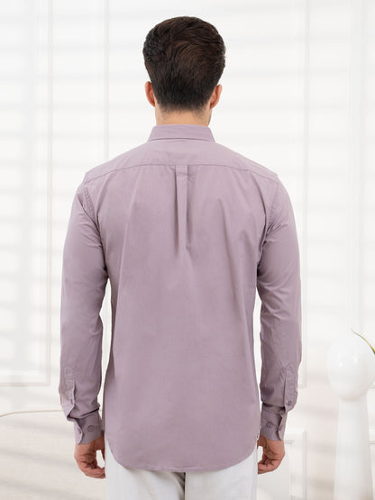 Mens Full Sleeve Solid Poplin Shirt