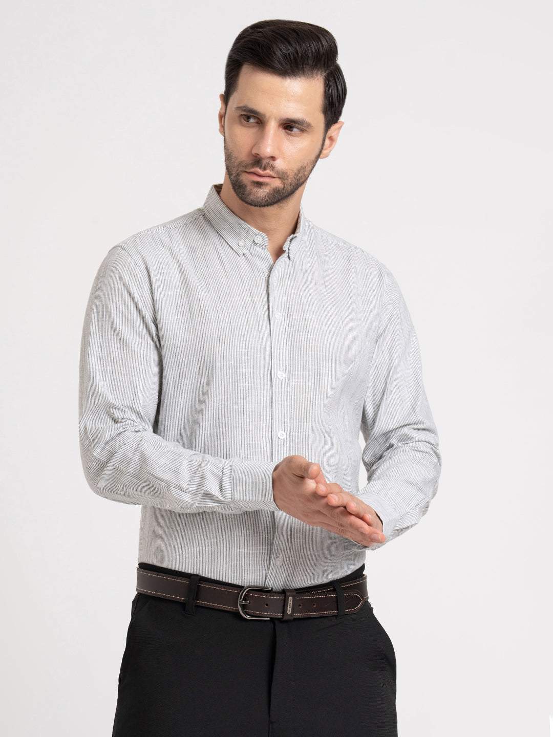 Mens Full Sleeve Stripe Shirt