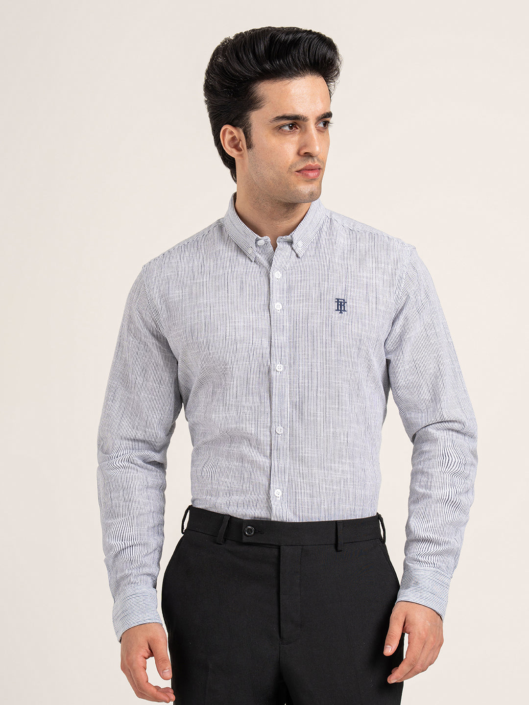 Mens Full Sleeve Stripe Shirt