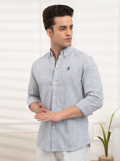 Mens Full Sleeve Stripe Shirt