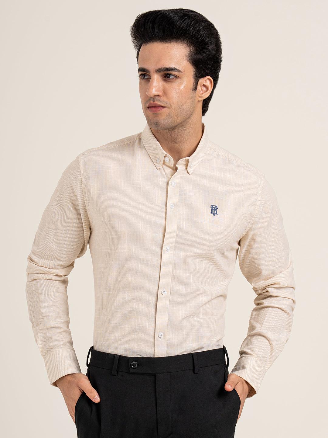 Mens Full Sleeve Stripe Shirt