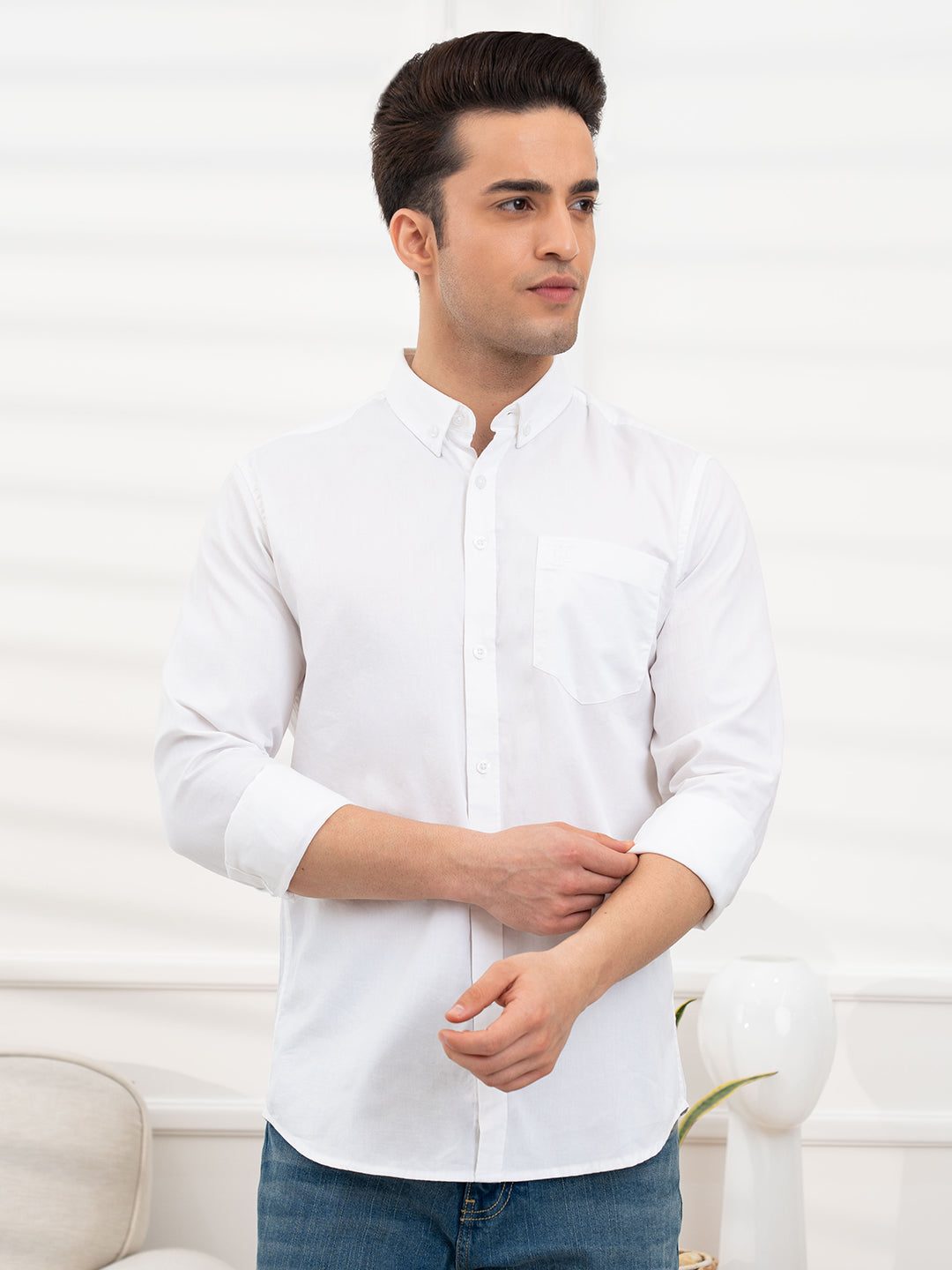 Men’s Cotton Shirt for Effortless Casual Style