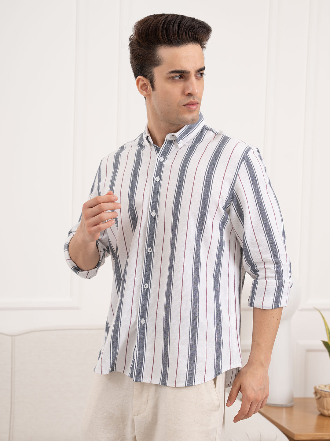 Men's Cotton Shirt for Refined Casual Style