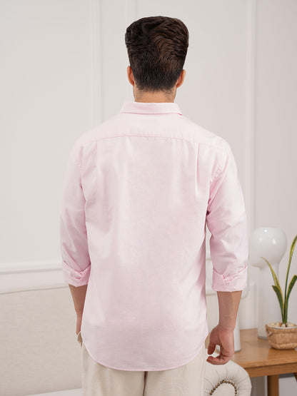 Men’s Pink Oxford Shirt | Refined Cotton Comfort