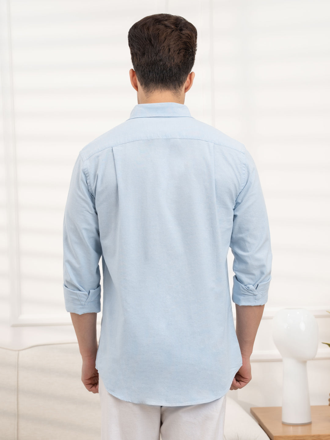 Men's Sky Blue Oxford Shirt | Refined Everyday Classic