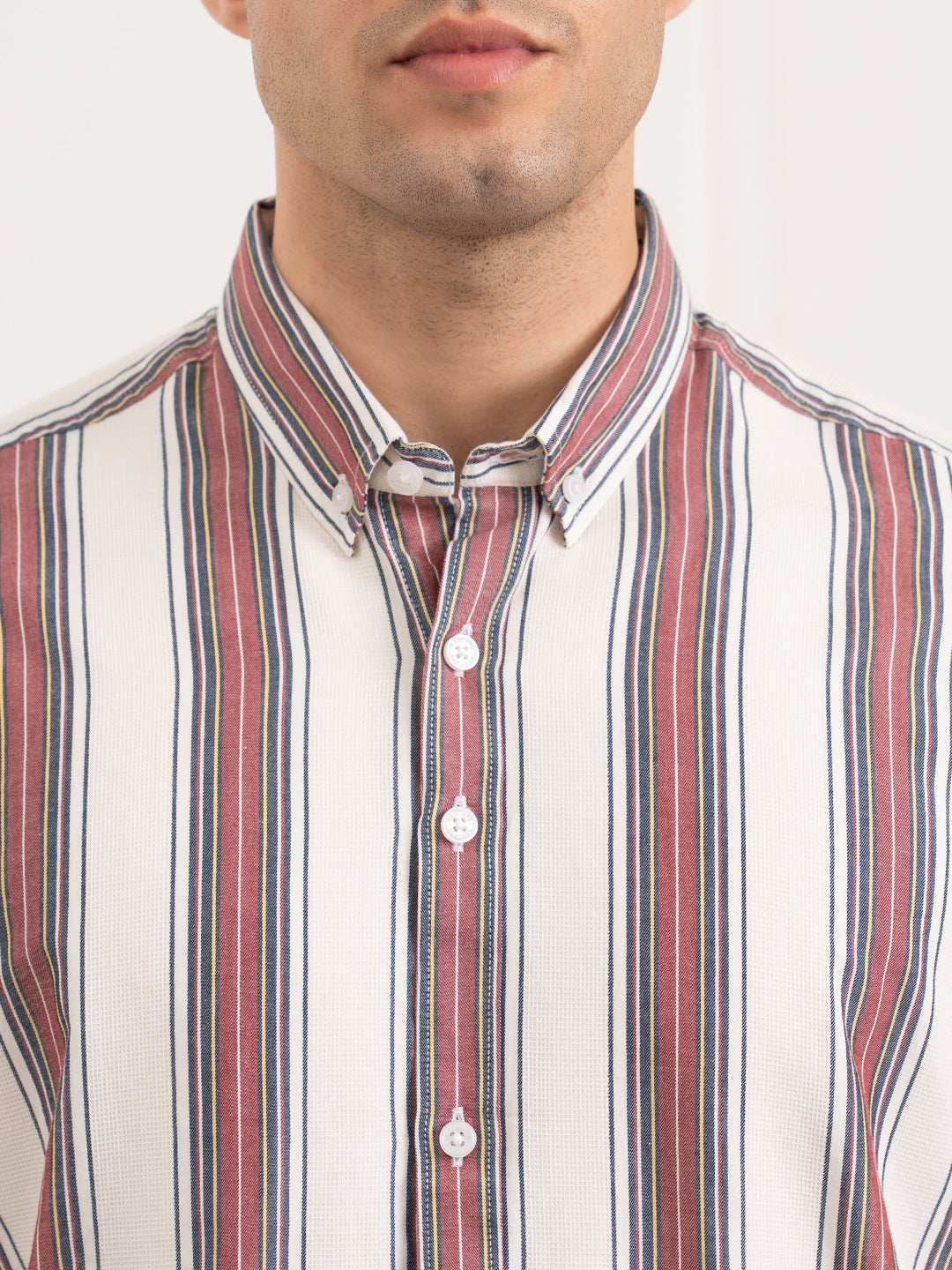 Men's Striped Cotton Shirt for Effortless Everyday Style