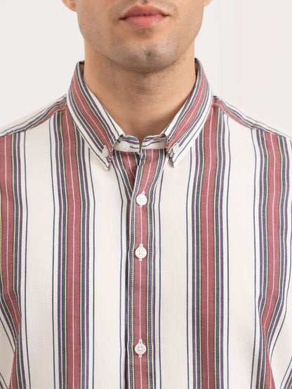 Men’s Striped Cotton Shirt for Effortless Everyday Style
