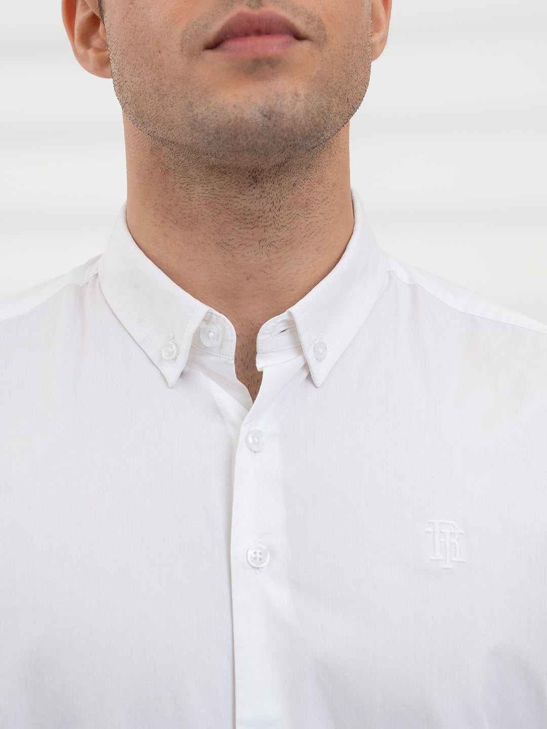 Men’s  Solid Pure Cotton Poplin Bio Washed Shirt