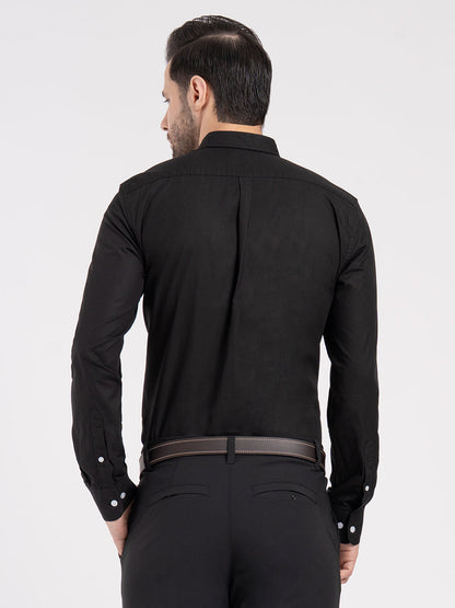 Mens Full Sleeve Poplin Solid Shirt