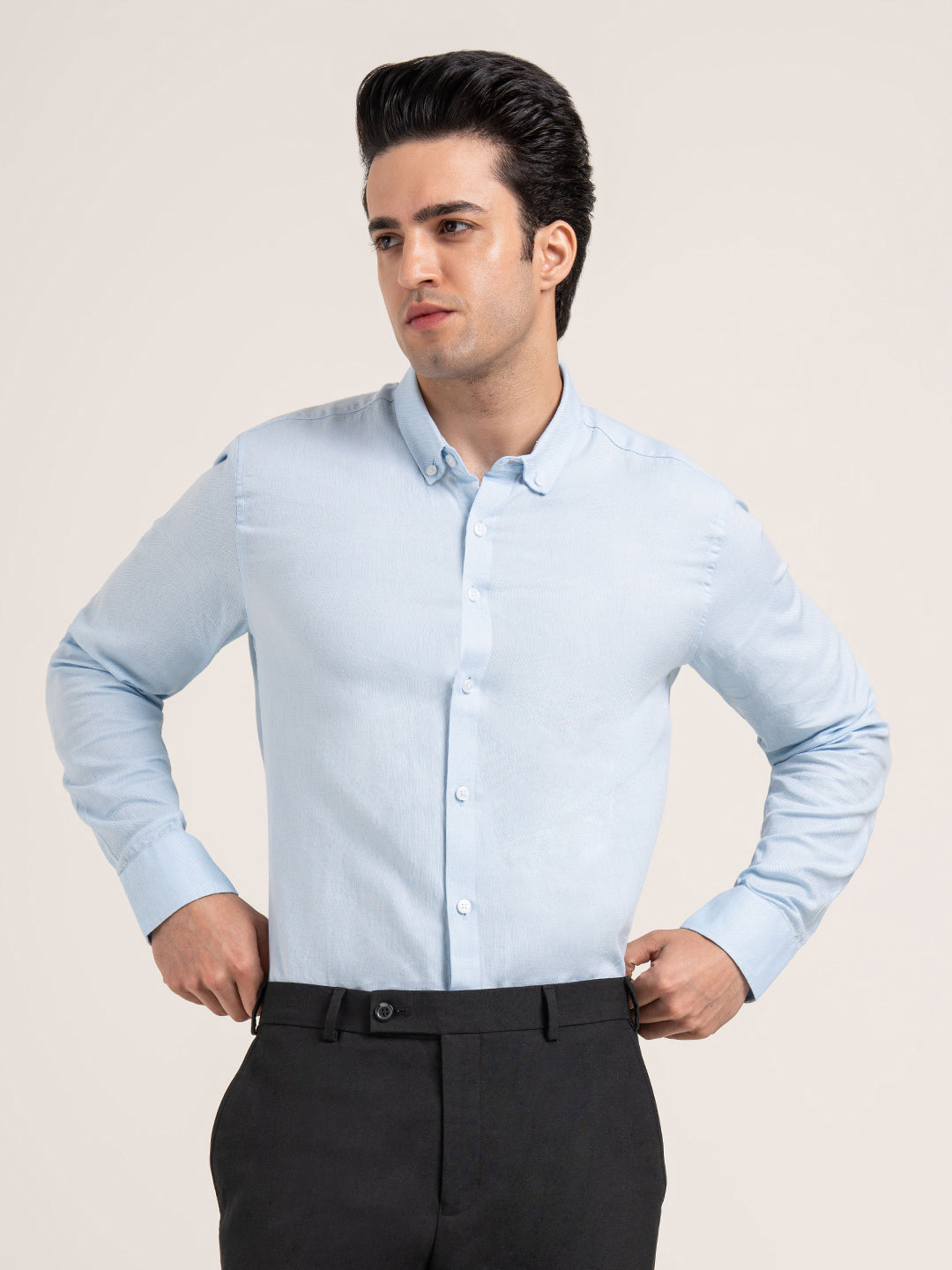 Men’s Solid Cotton Shirt for Everyday Casual Comfort