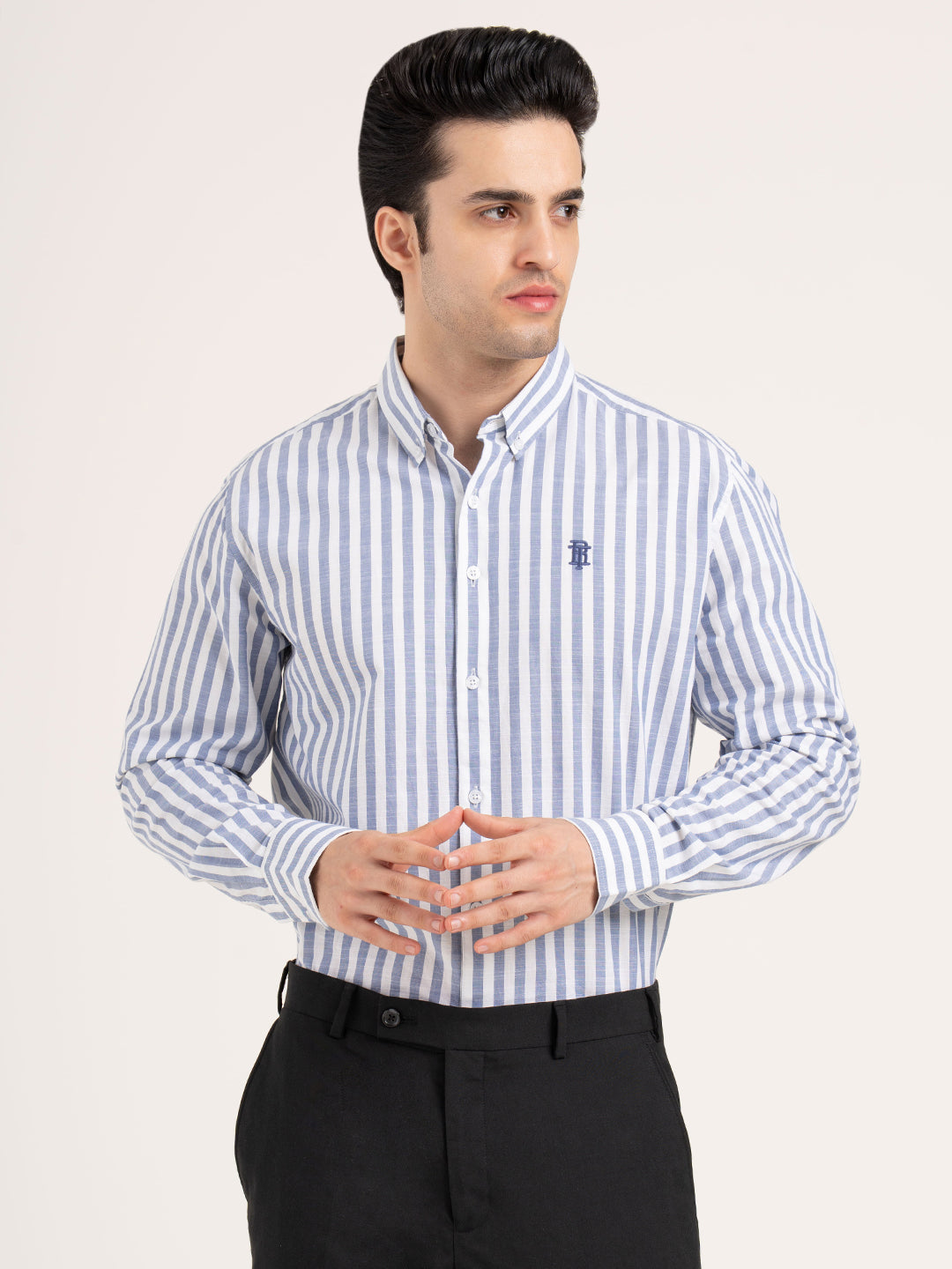Men’s Striped Cotton Shirt for Casual Everyday Style