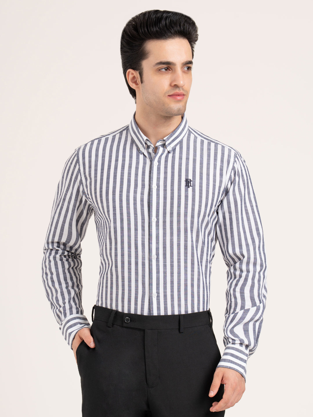 Men’s Striped Cotton Shirt for Casual Everyday Style
