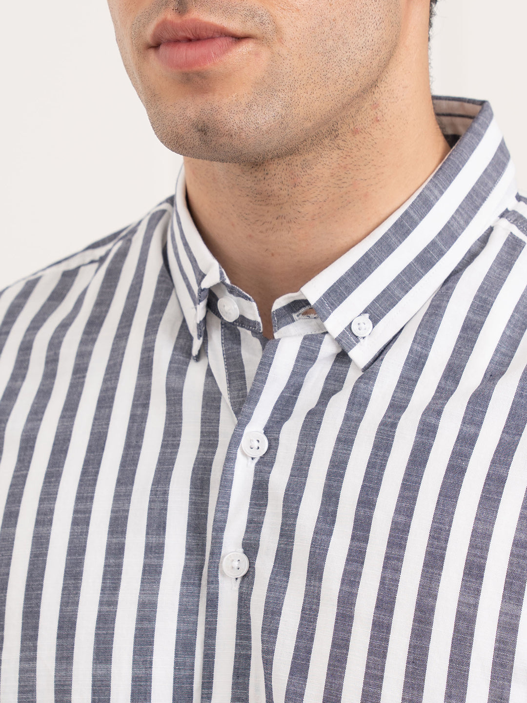 Men’s Striped Cotton Shirt for Casual Everyday Style