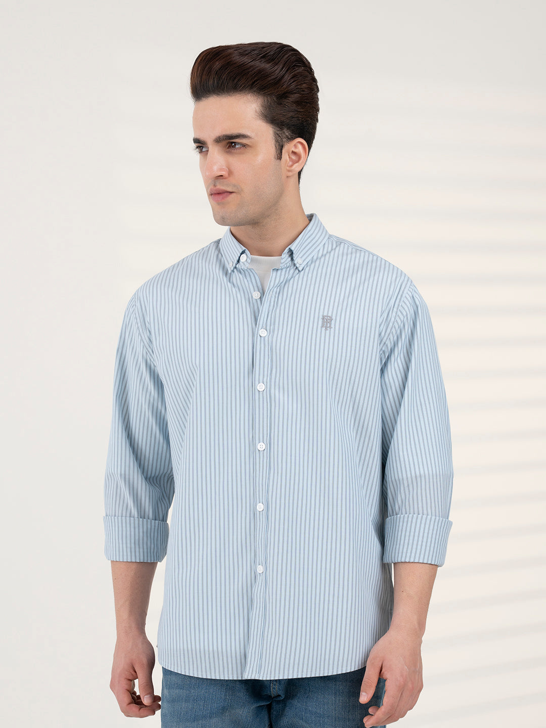 Men's Stripe Shirt | Everyday Smart Casual Look