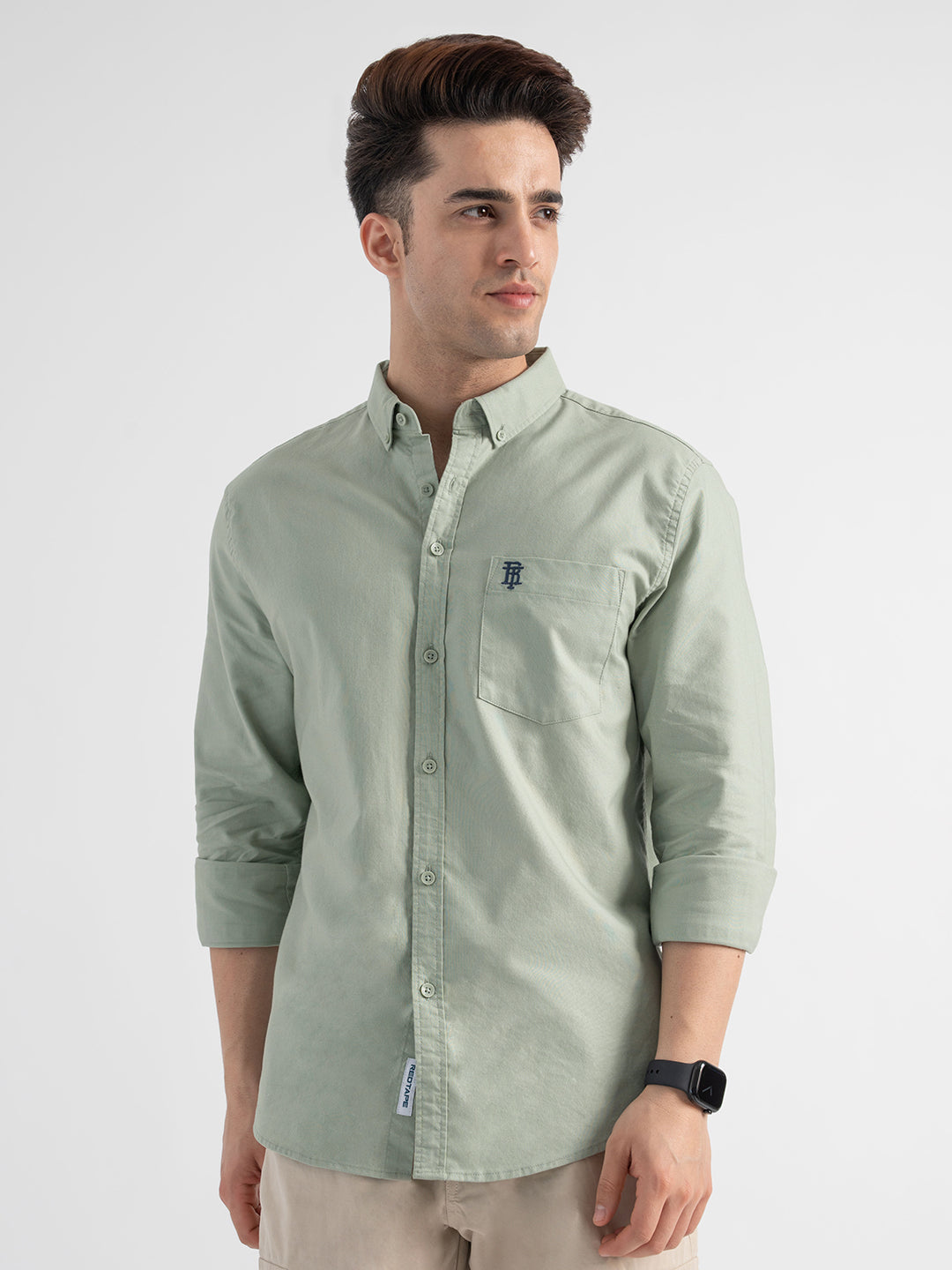 Olive Full Sleeve Shirt for Men