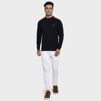 RedTape Men's Navy Cotton Sweater