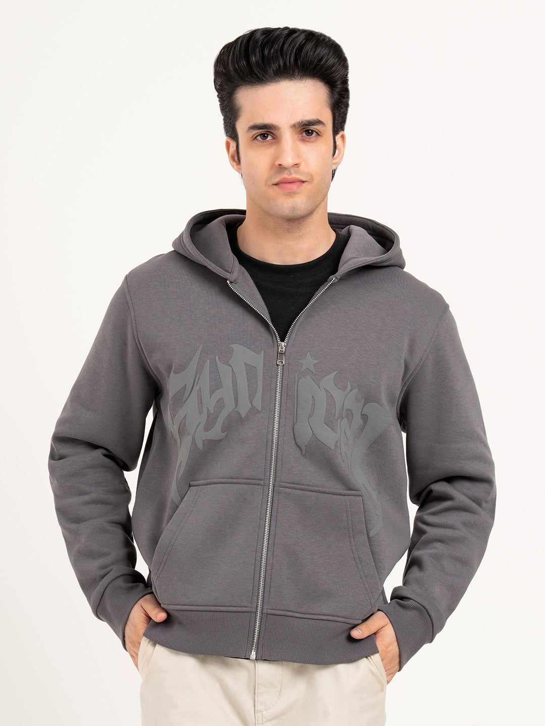 RedTape Men's Printed Hoodie for Everyday Comfort