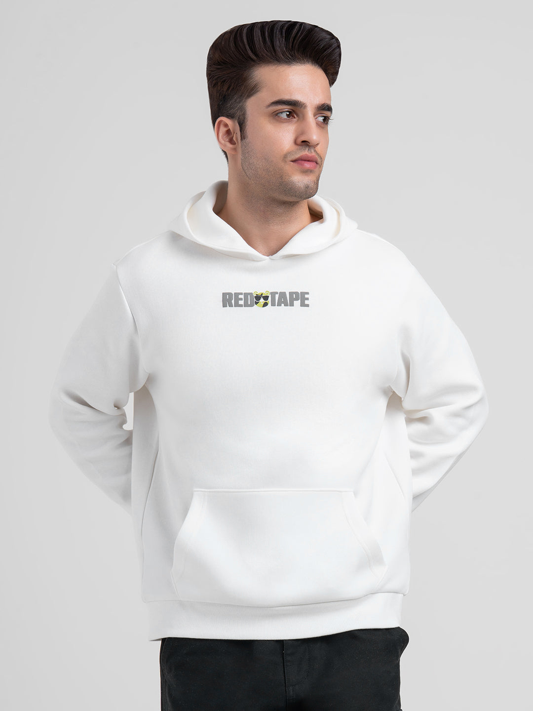 Winter White Hoodie for Men | Winter-Ready Streetwear Style